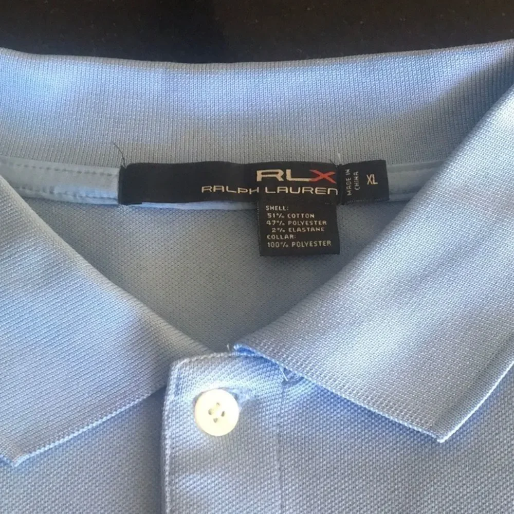 Light Blue RLX Golf Polo - Picture 3 of 3